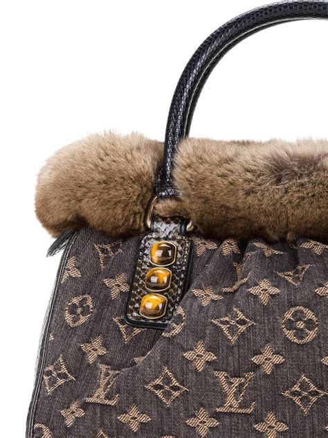 fur lv bag